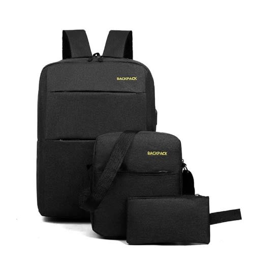 Anti-theft 3 In 1 Laptop Backpack With Crossbag And Purse - 15inches