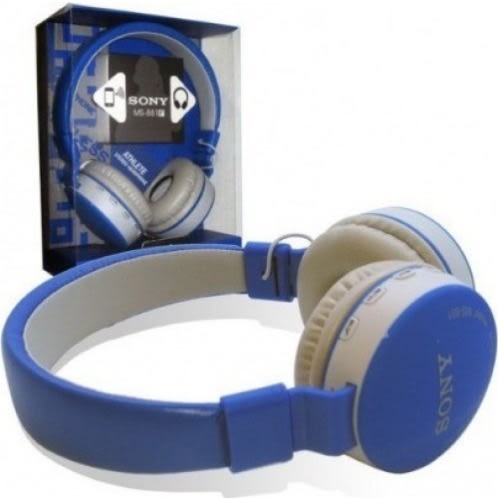 Wireless Bluetooth Headphone With Built-in Microphone - Blue