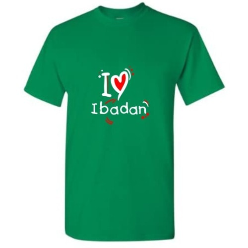 I Love Ibadan Custom Branded T-shirt