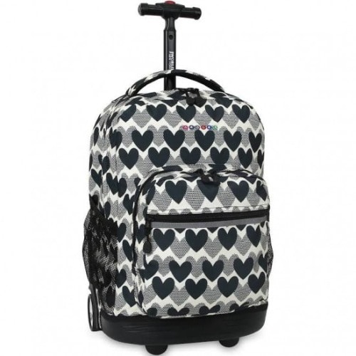 18inches Rolling Backpack- Love Dot