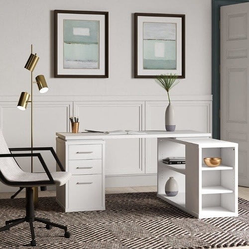J Best Reversible L-shape Executive Desk