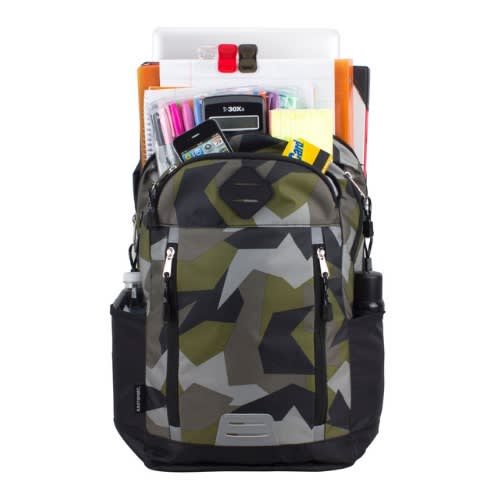 Duluxe Sport School Backpack/laptop Bag Wt Multi Storage -camo