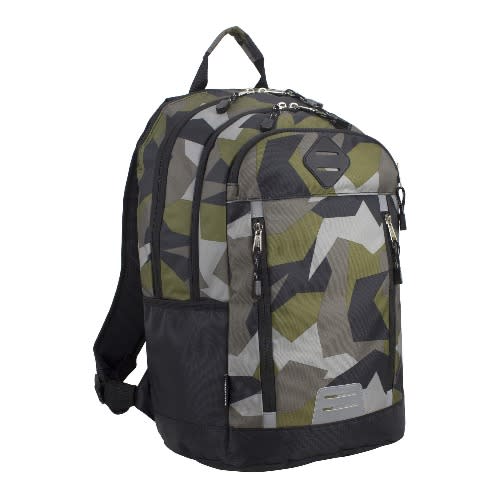 Duluxe Sport School Backpack/laptop Bag Wt Multi Storage -camo