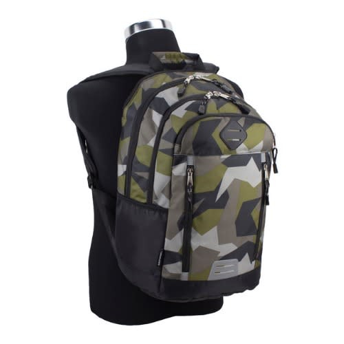 Duluxe Sport School Backpack/laptop Bag Wt Multi Storage -camo