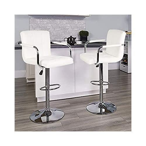 Swivel Adjustable Bar Stool - Set Of 2