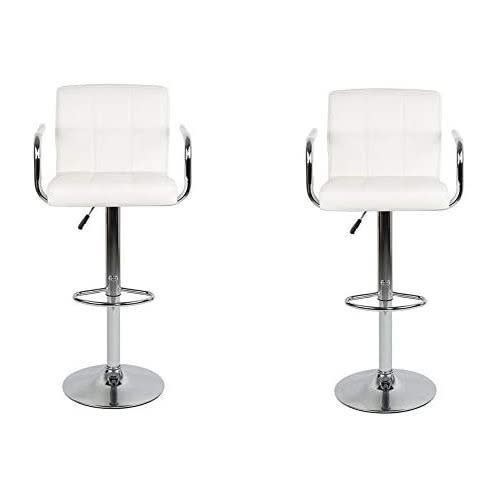 Swivel Adjustable Bar Stool - Set Of 2