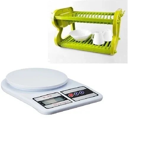 Dish Rack And Kitchen Scale
