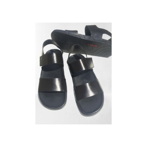 Male Leather Sandal - Black
