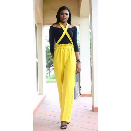 Nonye Pallazo Pant - Yellow
