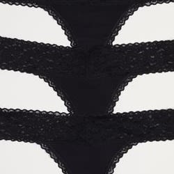 3-pack Cotton Briefs- Black