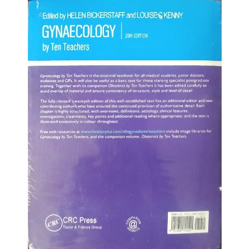 Obstetrics by ten Teachers + Gynaecology by ten Teachers - 2 Books -  20th Edition