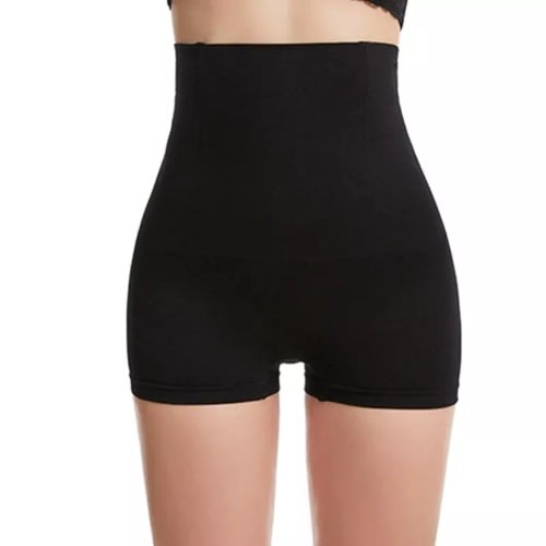 High Waist Tummy Control Butt Lifter Short Tight - Black