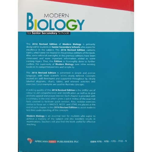 Modern Biology For Senior Secondary Schools