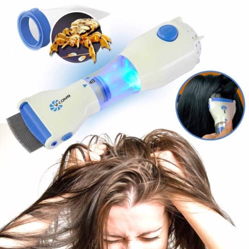 Chemical Free V-Comb Electric Head Lice Comb Removal Treatment