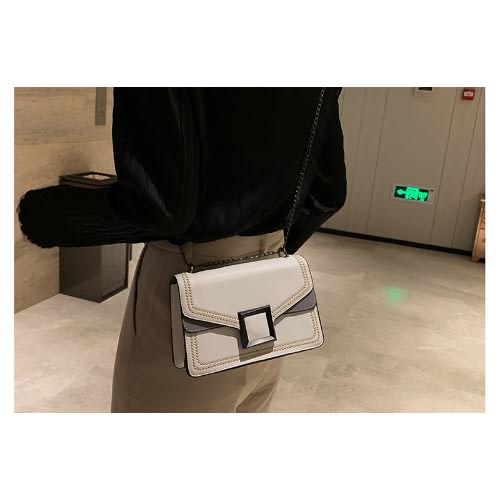 Trendy Unique Handbag-white