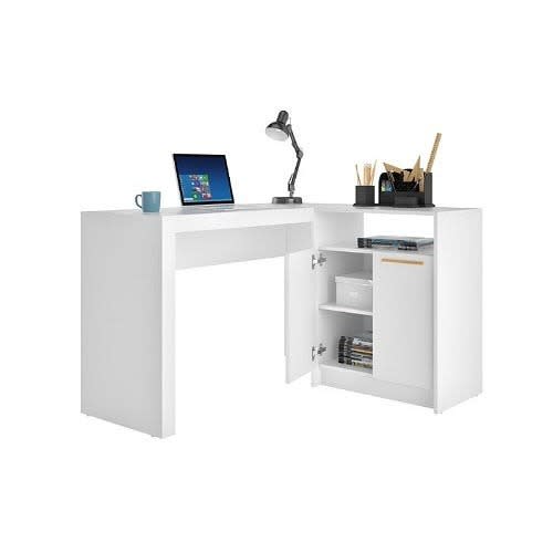 J Best L-shape Writing Desk-white