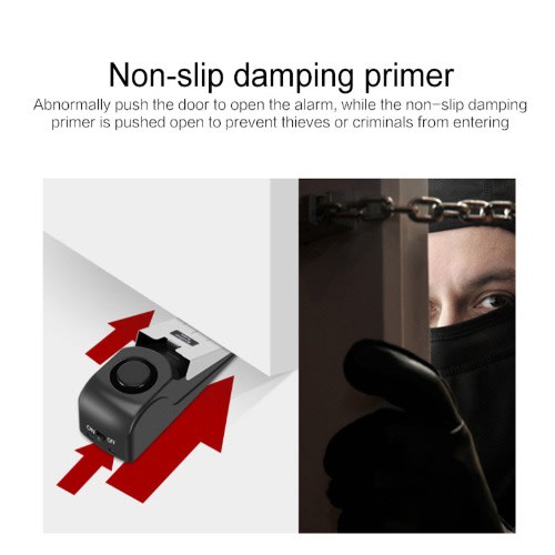Anti-theft Door Stop Wireless Vibration Alarm Security System