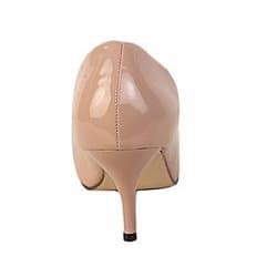 Women's Mid-Low Heel Court Shoes - Nude