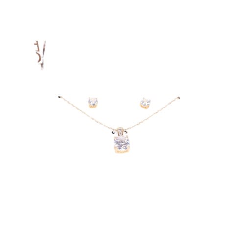 18k Gold Necklace/earrings Gift Set