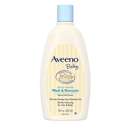 Gentle Wash & Shampoo With Natural Oat Extract, Tear-free &, Lightly Scented, 18 Fl. Oz