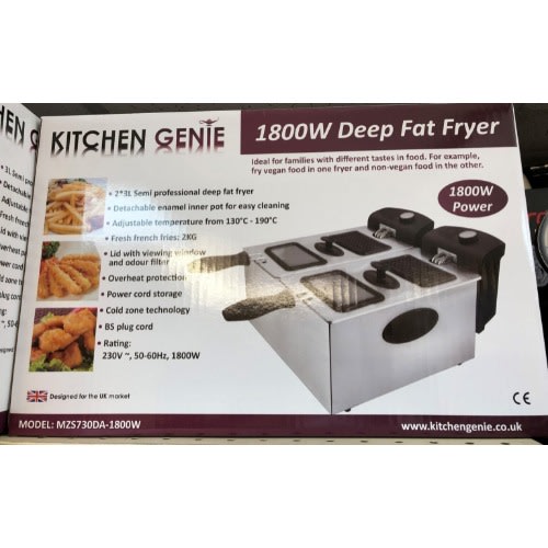 Double Deep Fat Fryer -3L -1800w