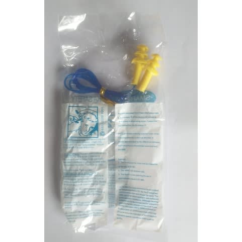 50 Pairs Yellow Corded Safety Earplugs