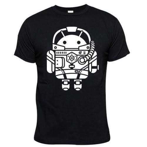 Robot Print Tshirt -black