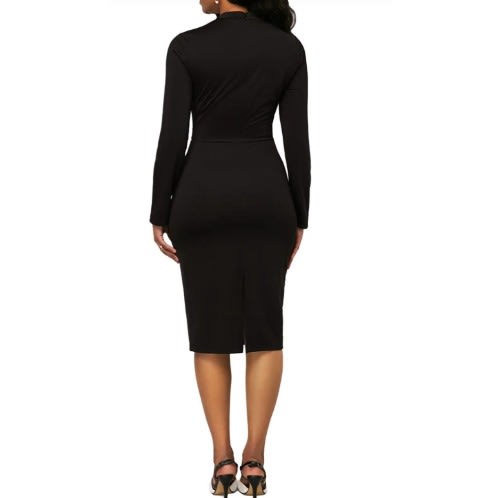 Elegant Patch Work Bodycon Dress