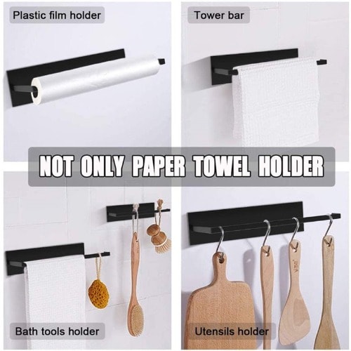 Set Of 2 - Wall Mount Paper & Towel Holder