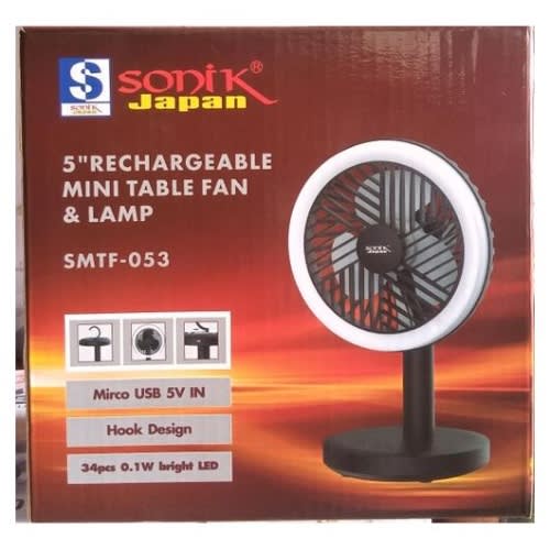 Mini Rechargeable Table Fan-053 - 2200mAh