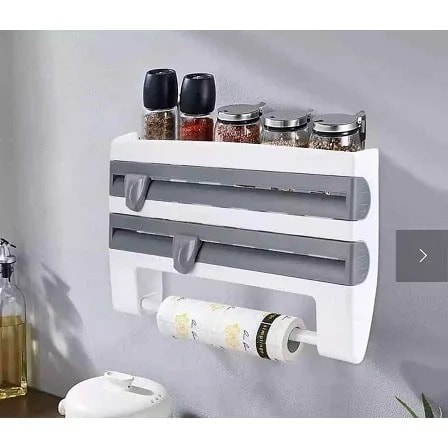 Kitchen Cling Film - Paper Towel Holder & Storage Rack