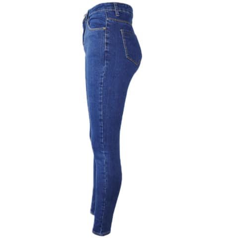 Skinny Hi-waist Jeans - Blue