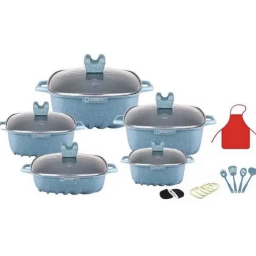 Non Stick Granite Cookware Set -22 Pieces Set.