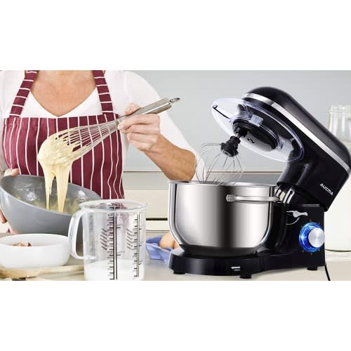 Aucma Stainless Steel Stand Mixer - 1400w -  6.2l