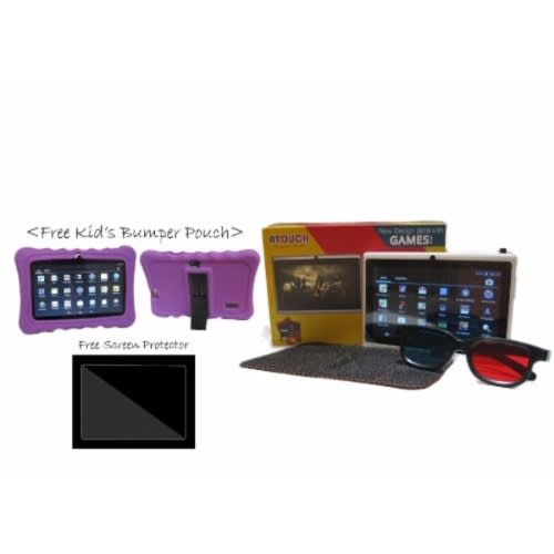 Educational And Learning Tablet For Kids - Pre Installed Apps, Rhymes, Cartoon And Games- Purple