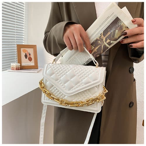 Ladies Handbag - 8X7X13cm - white