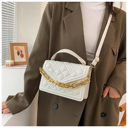 Ladies Handbag - 8X7X13cm - white