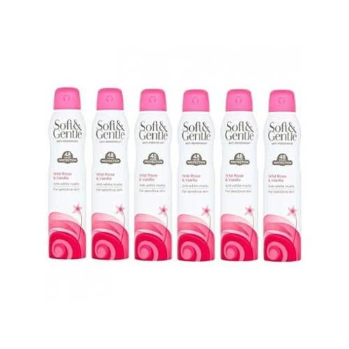 Wild Rose And Vanilla Anti-perspirant Spray - 250ml X 6pcs