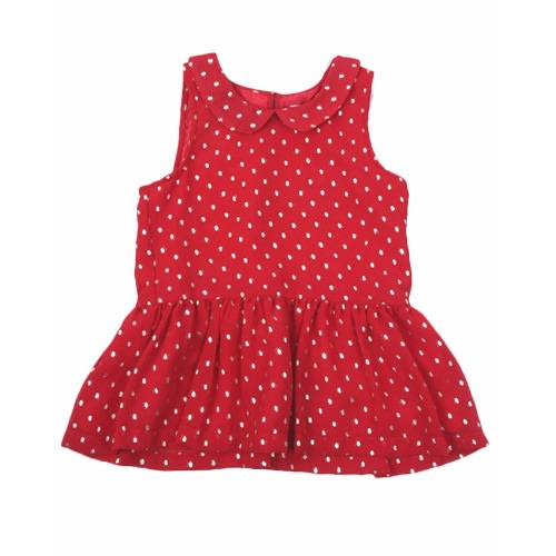 Polka Dot Drop Waist Dress