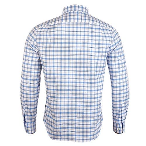 Classic Fit Long Sleeve Plaid Oxford Shirt