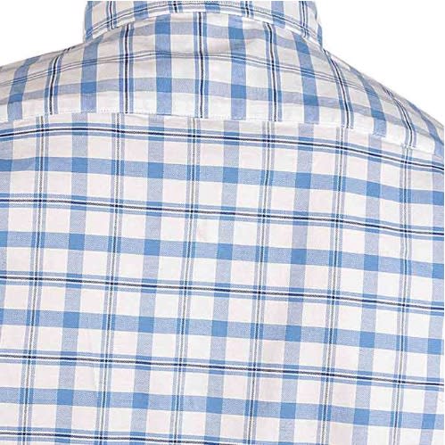 Classic Fit Long Sleeve Plaid Oxford Shirt