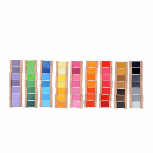 Montessori Colour Tablets - 3rd Box--Multicolour--No