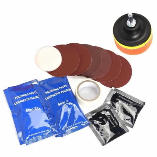 Car Headlight Restoration Polishing Kit