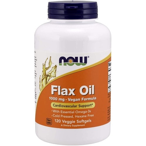 Flax Oil 1000 Mg With Essential Omega-3s, Cold Pressed, Hexane Free, Vegan Formula, 120veg