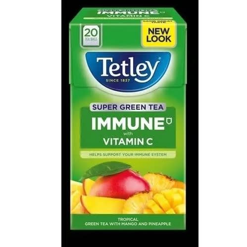 Tetley Super Green Tea Immune With Vitamin C - 20 Tea Bags