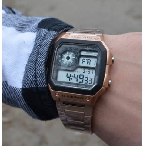 Men's Stainless Steel Bracelet Strap Wrist Watch