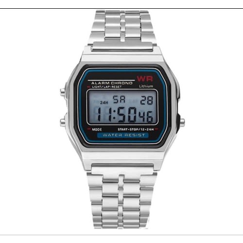 Men’s Digital Day/date/time Watch - Silver