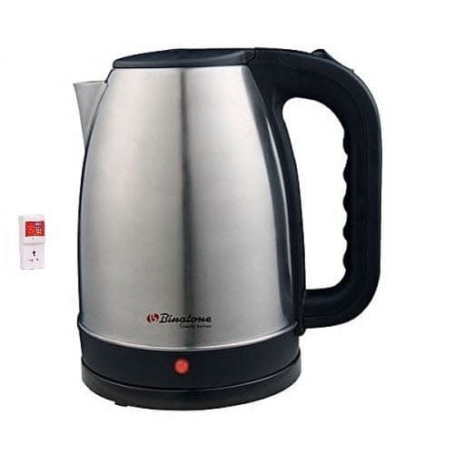 1.7 Litres Stainless Steel Electric Jug - Cej 1710 - Silver + Free Power Surge