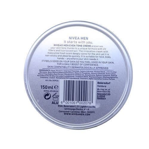 Men Even Tone Creme  - 150ml