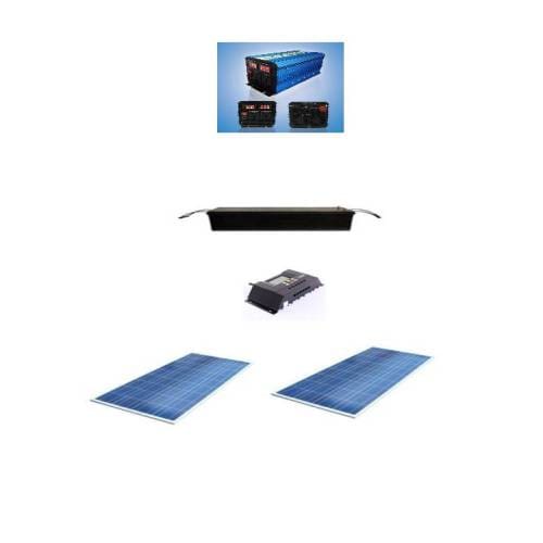 3000watt 12V Modified Sine Wave Complete solar kit with 200amps battery
